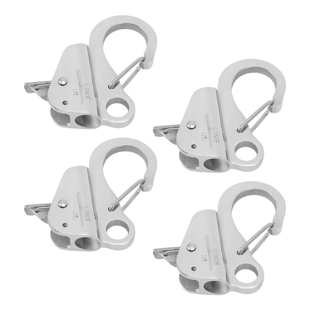 4 Pcs Boat Anchor Hooks - 316 Stainless Steel Boat Anchor Hook Clips with