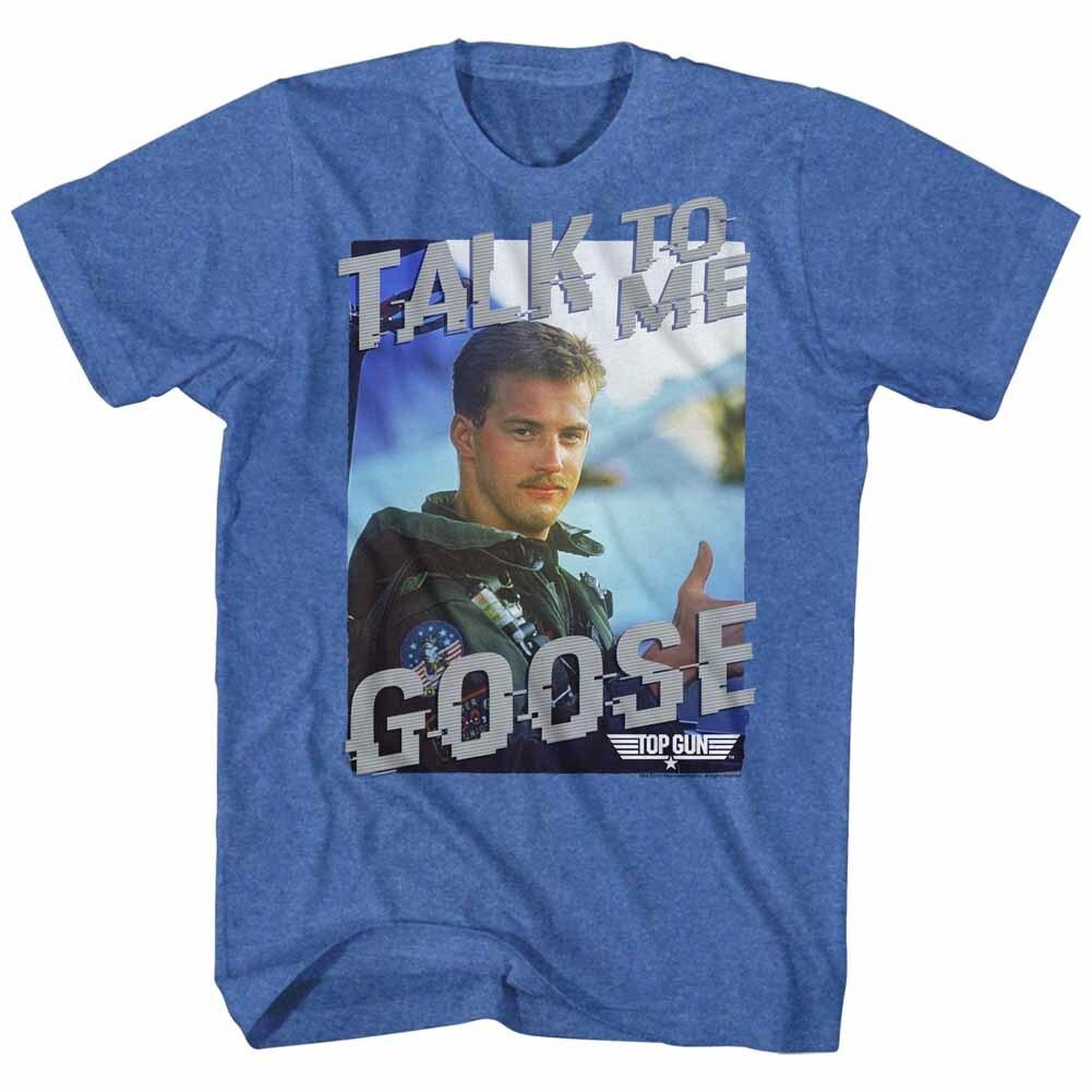 Top Gun Movie Talk To Me GOOSE Quote Full Color Men T Shirt Anthony Edwards S