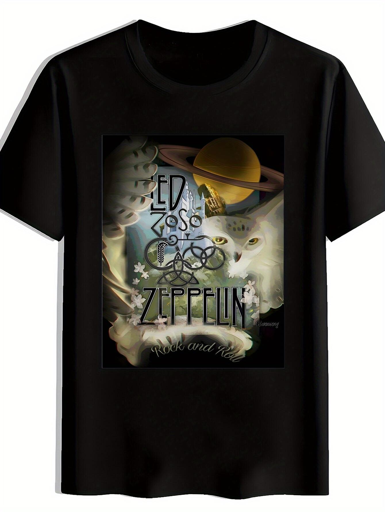 Retro Rock Band Graphic T-shirt - Short Sleeve XXXL