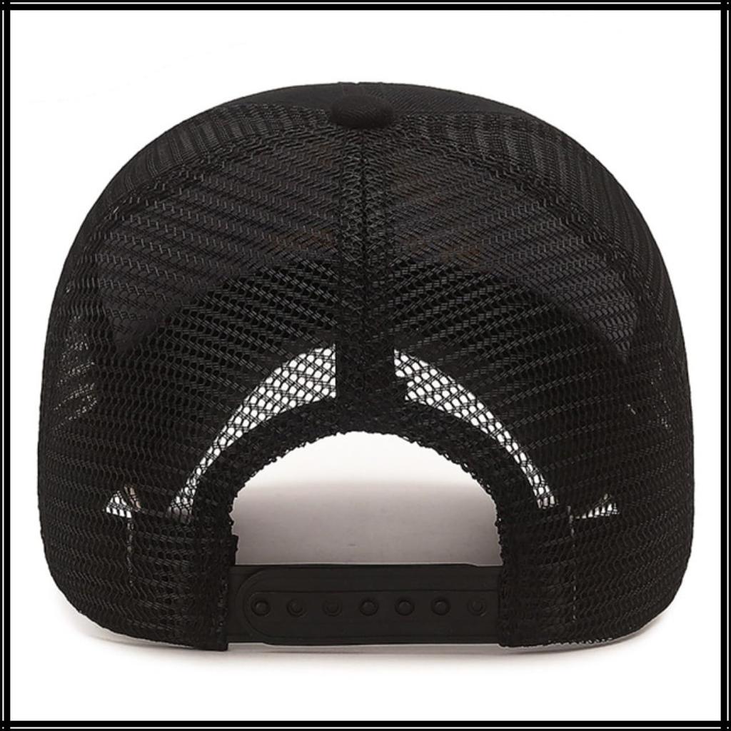 UV CZA010 [White Fang] Hat, Casual, Embroidered, Cap, Outdoor, Protection, Casual, Men's, Women's, (Black)
