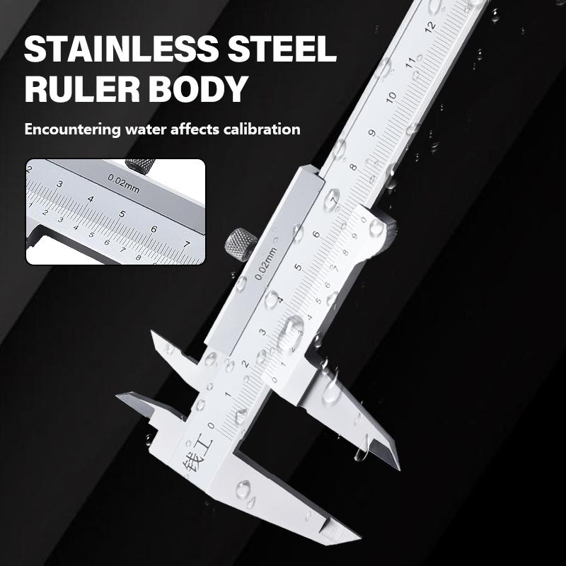 Factory  Dial Vernier Caliper High Precision Shockproof Carbon Steel Flexible Lock 0-300mm 0.02mm Accuracy 1 Year
