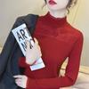 Women's Lace Top: Spring & Fall 2024 Long-Sleeve Knitted Sweater Pullover