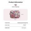 Creative Pvc Sanitary Pads Bag  Floral Print Large Capacity Multipurpose Coin Purse Portable Cosmetic Storage Bag