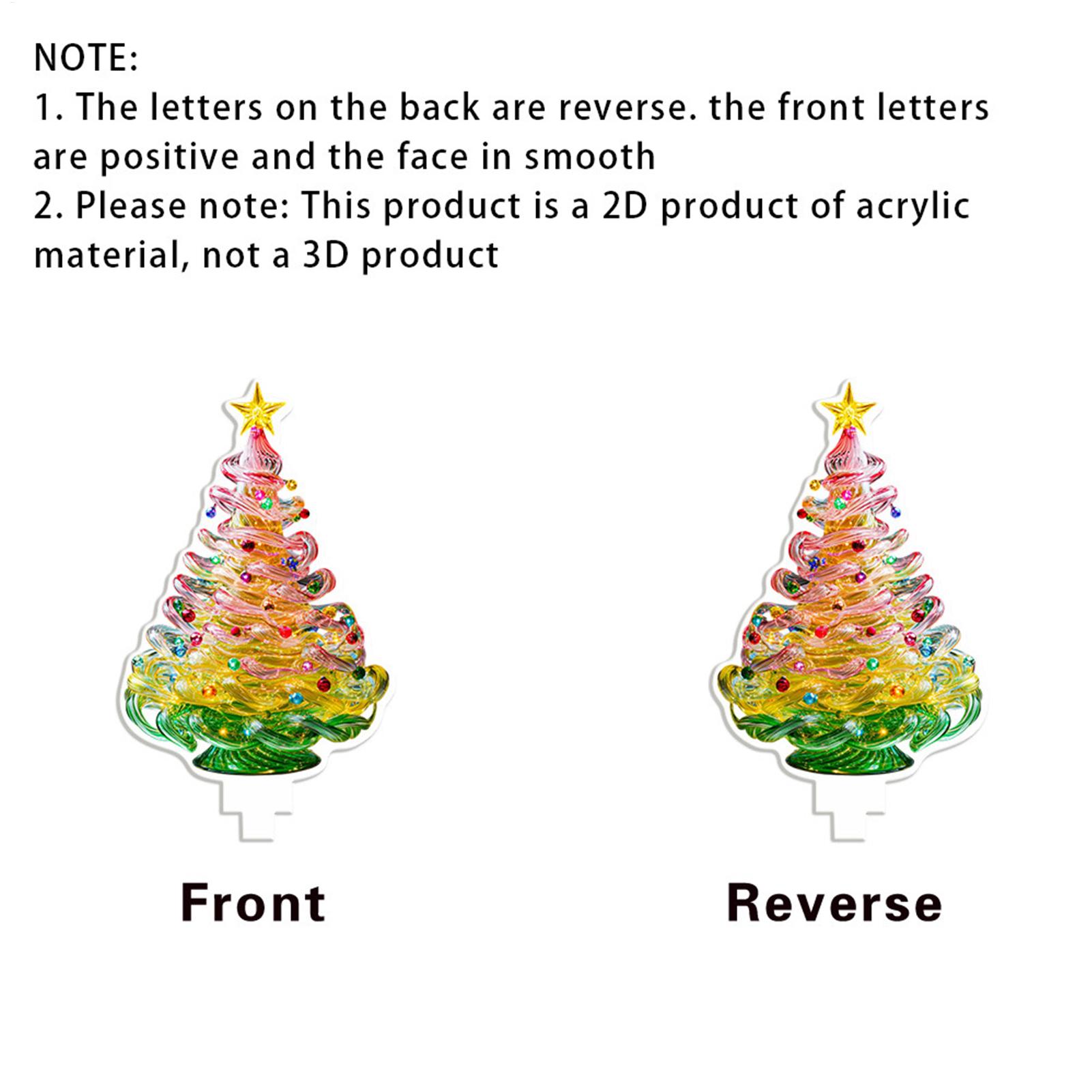

Christmas Tree Figure 2D Acrylic 3 Pieces Festival Sculpture Miniature Christmas Tree Figurine For Party Tabletop Mantel Home China Mainland