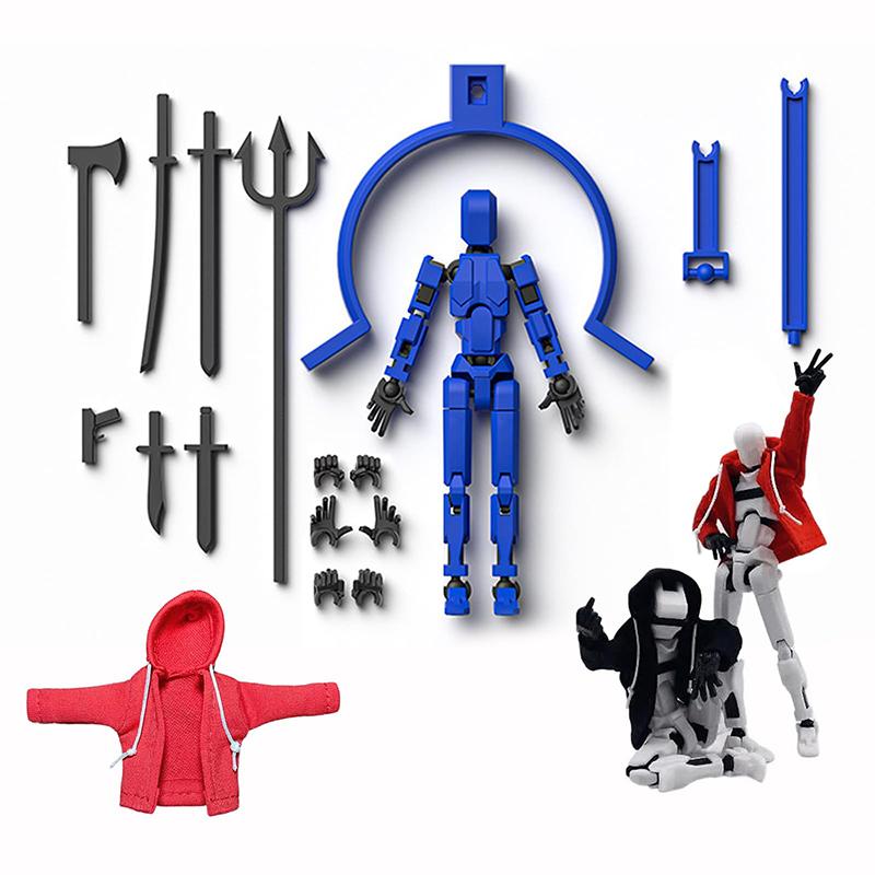 Hoodie Dummy13 Magnetic Action Figure Set Dummy 13 Action Figure With Hoodie T13 Action Figure Set Accessories 3D Printed