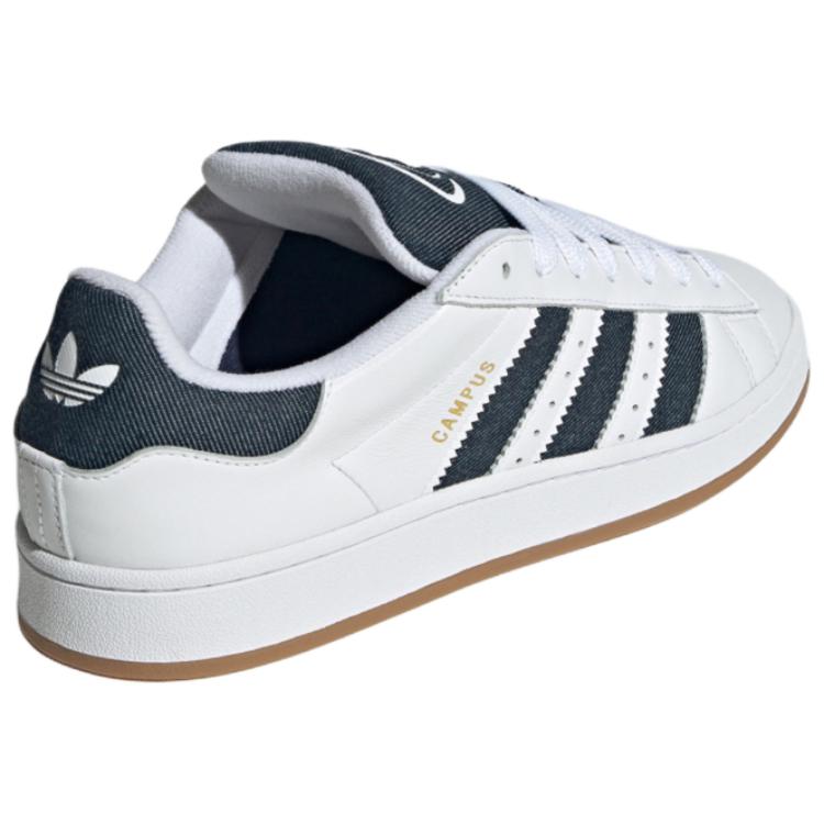 adidas Campus Anos 00s White Night Jeans Índigo Tênis Unissex Branco Nuvem Dourado Metálico JQ7439