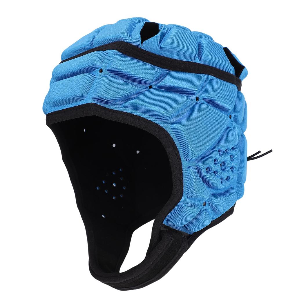 Rugby Padded Headgear for Youth EVA Sponge Adjustable Soft Shell Flag Football Helmet Headguard for Soccer Sports White