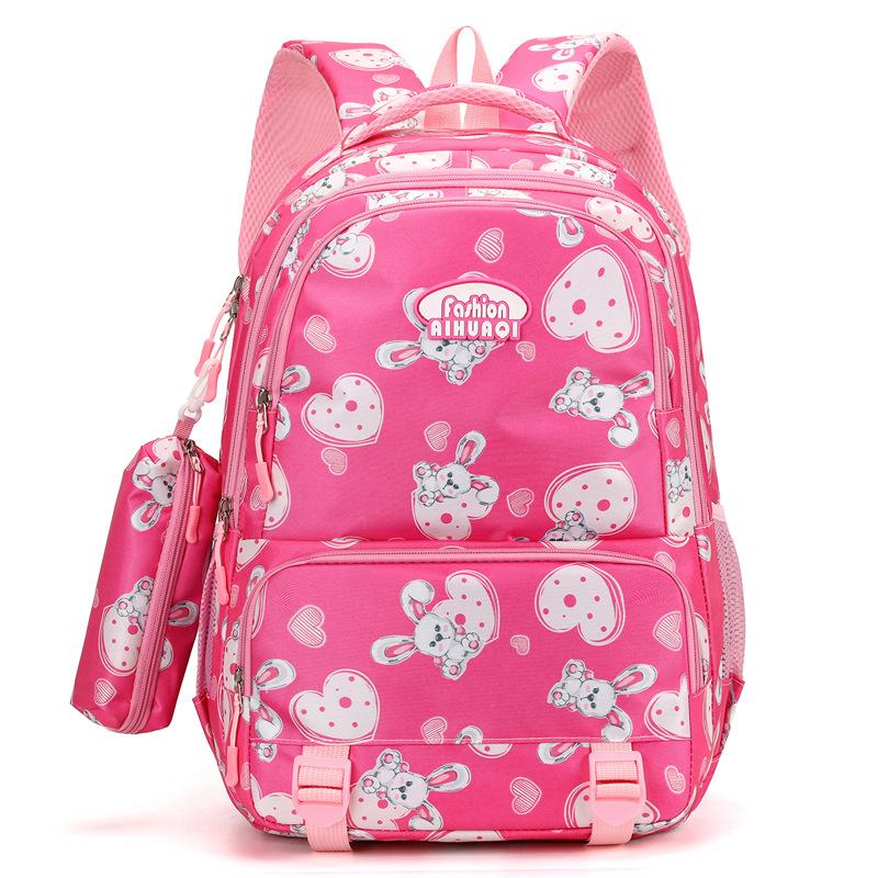 New Primary and Secondary School Schoolbag Simple Multi-functional Two-piece Set Junior High School Backpack Casual Simple Backpack