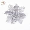 Fiore di Natale Vuoto Glitterato da 16 cm per Decorazione Fotografica