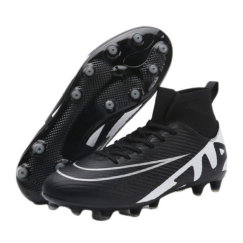 2025 new high-top football shoes AG long nails TF broken nails youth men's and women's shoes training competition sports shoes