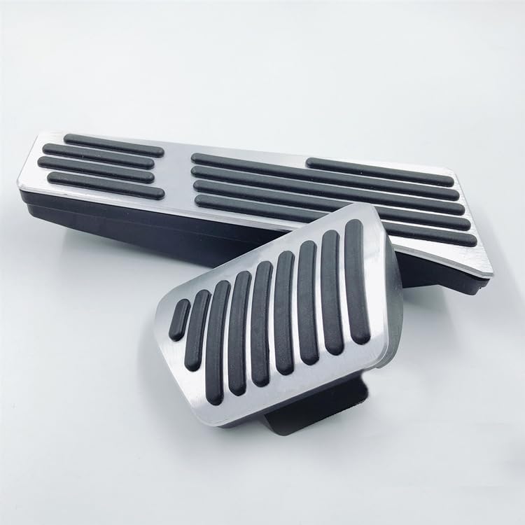 Unifizz Car Brake and Gas Accelerator Pedal Covers Kit Anti Slip No Drilling Aluminum Alloy Foot Pedal Pads for BMW X3 X4 X5 X6 X7