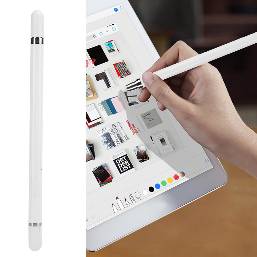 Tablet-Stift Handy-Zubehör Präzise Abriebfeste Faserfeder für iOS Huawei(Weiß )