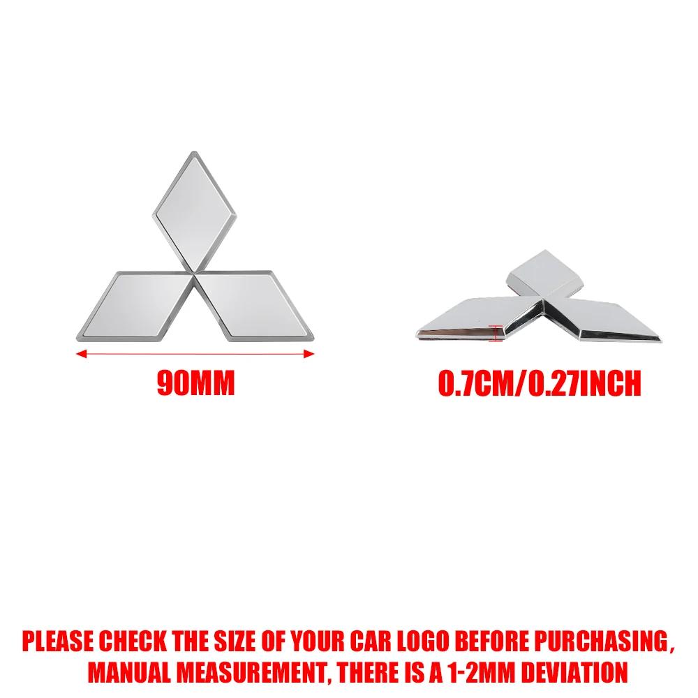 

1pc ABS Car Logo Front Grille Rear Trunk Emblem Steering Wheel Sticker For Mitsubishi Pajero Outlander XL Montero Lancer Triton