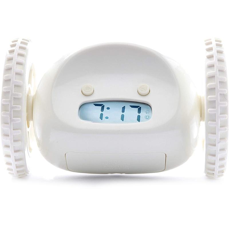 

Clocky Alarm Clock On Wheels Extra For Heavy Sleeper Robot Clockie Rolling Moving Jumping For Adult Kid Bedroom