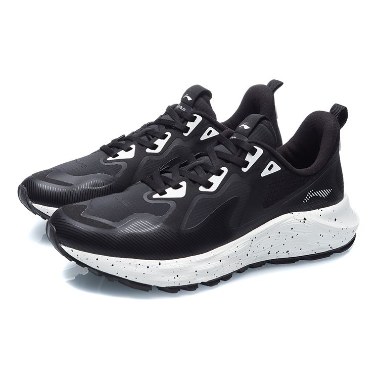 Li-Ning Protective Cloud Rebound Shock Absorption Low-Top Running Shoes Women sneakers Black ARHR084-1