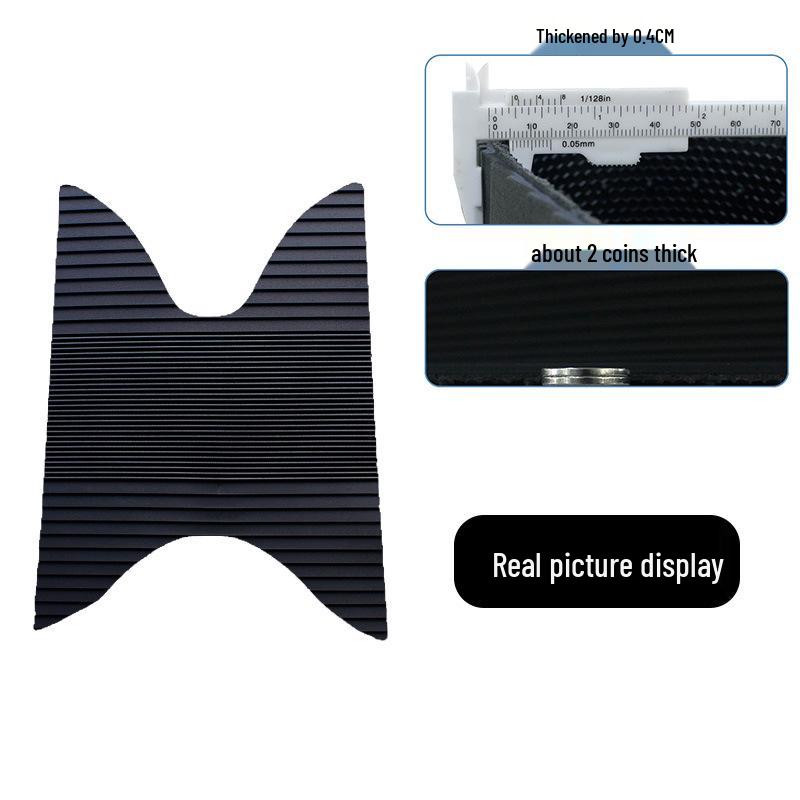 Wangye Ah Reina Platypus Motorcycle Rubber Foot Mats - Wear-resistant, Waterproof, Anti-slip Pedal Accessories