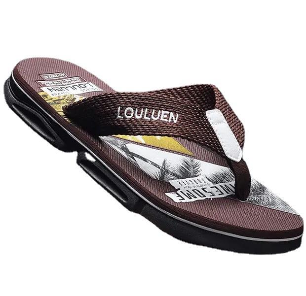 Pánské letní žabky protiskluzové a deodorizační sandály na nohy thajské sandály venkovní odolné proti opotřebení vietnamské plážové sandály