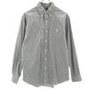 Check Pattern Long Sleeve Button Down Shirt M Custom Fit Men's Used