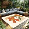 Boho Floral Area Rug Washable Non Slip Modern Abstract Home Decor Living Room Bedroom Mat Floor Carpet Stylish Accent