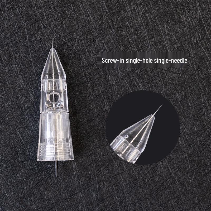 Three-Needle Permanent Makeup Device for Mist Eyebrows, Lips, and Eyeliner - Three-Hole Single Needle System