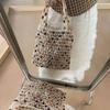 Creative Summer Woven Bead Bag Bohemian Breathable Tote Bag Hollow-out Large Capacity Crossbody Handbag Shopping