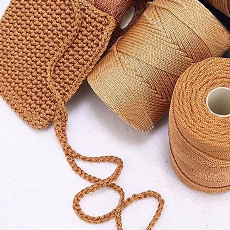 Fio Adicional de Polipropileno Centro Vazio Fio para Artesanato Substância Macia Ventilada Para Tricô Crochê Uso Constante