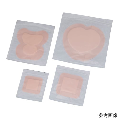 AS ONE Polyurethane Foam Heel Protective Pads, 100 X 88 Mm, Pack of 5, Skin Protection, Pressure Sore Prevention, Skin-Friendly Adhesive, 8-655-03