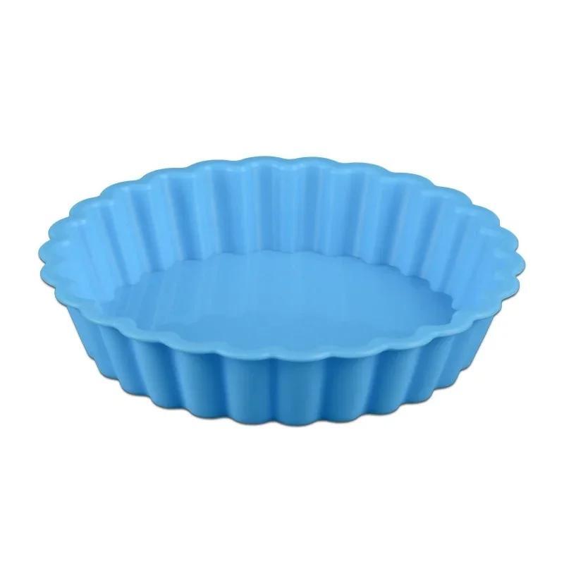Pie Bakeware Pan Accessories Kitchen Baking Tools Eco-friendly Silicone Cake Mold Fruit Pie Mold Tray Round Fondant Cake Mold