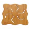 Cup Mat Wooden Tray Tea Coffee Cup Pad Heat Resistant Tableware Mug Mat Drinks Holder Placemat Decoration