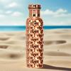 Pure Diamond Copper Water Bottle Eco-Friendly Copper Bottle for Daily Hydration - 1 Liter Capacity | Leak-Proof & Durable | Ayurvedic Health Benefits