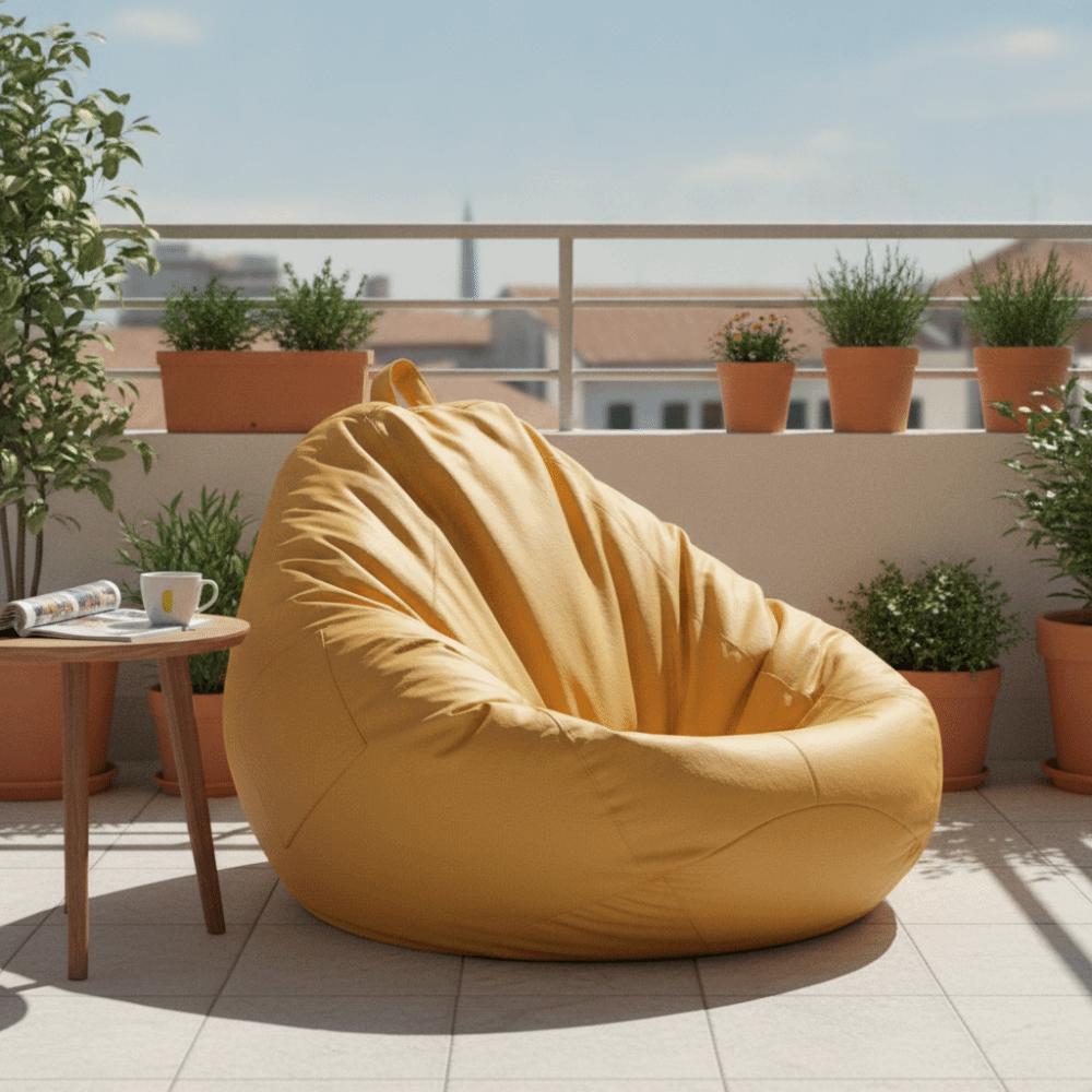 Wasserdichte Sitzsack-Sofa-Abdeckung mit Griff und Tasche Puff-Sofa-Abdeckung Faul-Sofa-Abdeckung Kinder