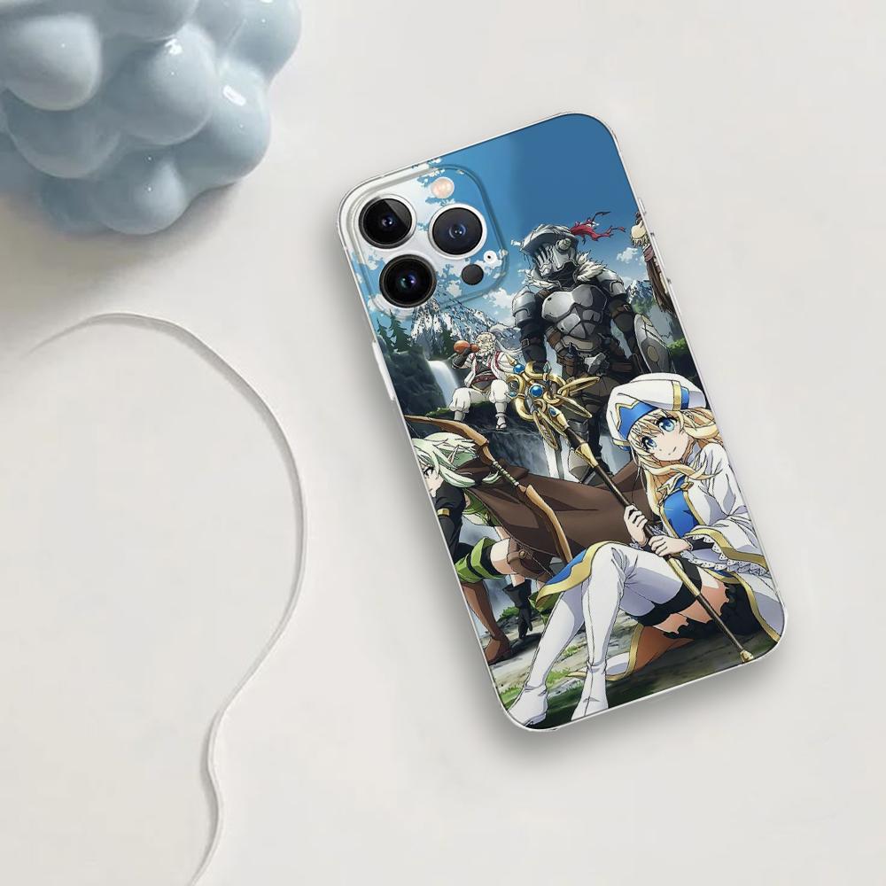Goblin Slayer Anime Phone Case For Iphone 16 15 11 13 14 Pro Max 7 8 Plus X Xr Xs Max Se2020 12mini Transparent Cover