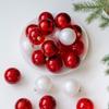 24pcs/set Electroplated Christmas Hanging Ball Shatterproof Xmas Tree Ornaments  Photographic Props