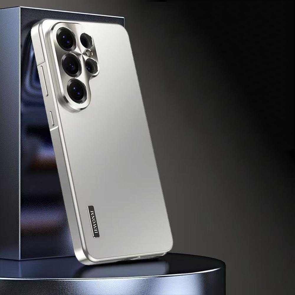 

Розкішний металевий магнітний захисний чохол для камери для Samsung Galaxy S26 S25 S24 S23 Ultra S22 Plus S21 Чохол-накладка з алюмінієвого сплаву For Samsung S24 Plus срібний