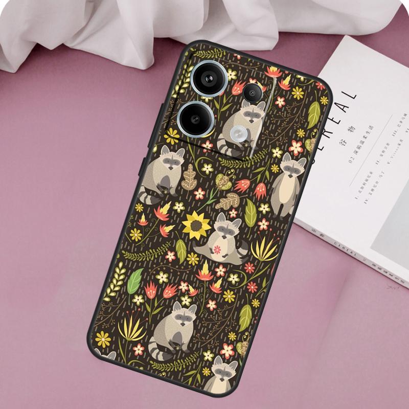 

Cartoon Raccoon Kawaii Case For Xiaomi Redmi Note 14 13 12 11 10 9 15 Pro Plus Redmi 15 10C 12C 13C 15C 14C Cover For Redmi 10