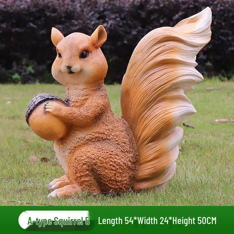 Jinghui Fiberglass Squirrel Garden Sculpture