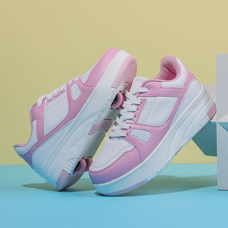 Ultra-Light Unisex Student Running Shoes with Detachable Wheels