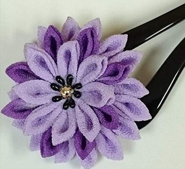 

Цумамі Дзаіку Заколка Хризантема Цвет глицинии Набор для рукоделия из чиримена Ручной работы -