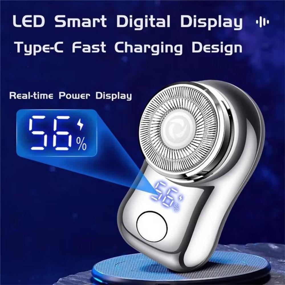 Cordless Mini Electric Shaver USB Rechargeable Men's Beard Trimmer for Face Body