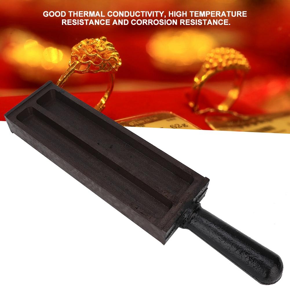 Rectangle Steel Ingot Mold Mould Crucible Gold Silver Melting Casting Refining Tool