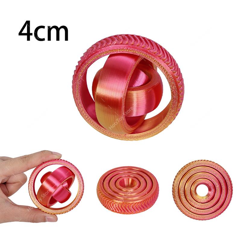 Hot 3D Fidget Spinner Rotating Ball Toy Creative Fingertip Gyroscope Gravity Rotation Anxiety Relief Novelty Decompression Toy