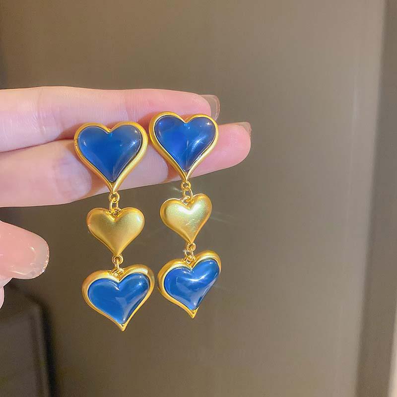 

Винтажные геометрические металлические серьги: Дизайн с бриллиантом, кругом и квадратом - Французский нишевый стиль высокого класса