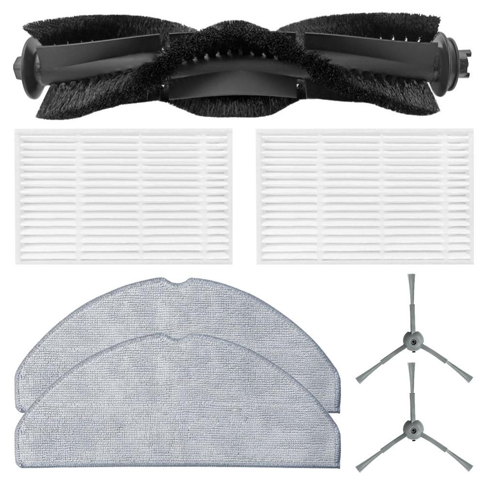 Robot Vacuum Parts Mop Cloth Kit Plastic Side Brush