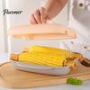 Quick Breakfast Corn Maker Microwave Steamer Container, Food Grade PP Cooker for Baking Sweet Potato Egg Custard, Reusable Kitchen Gadget Fast Cooking
