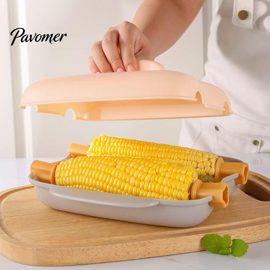 Quick Breakfast Corn Maker Microwave Steamer Container, Food Grade PP Cooker for Baking Sweet Potato Egg Custard, Reusable Kitchen Gadget Fast Cooking