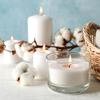 Clear Thick Candle Jars for Making Candles,4OZ Empty Jars with Wood Lids for Candle Making, Sample Container-Dishwasher Safe