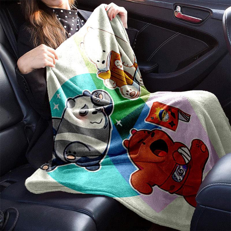 Cute Bear Blanket Suitable All Seasons Soft Comfortable Sofa Office Home Blanket Holiday Birthday Gift Blanket Soft And Comfortable