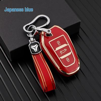 Capa para Chave de Carro Dongfeng Peugeot Compatível com 4008, 408, 308, 508L; Serve para Citroen C4, Sega, C5