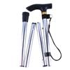 Walking Stick Telescopic Baton Hiking Trekking Poles Aluminum Alloy Metal Folding Cane Crutches Pole For Elderly People
