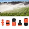 5pcs G1 2" ABS Hose Connector Garden Irrigation Watering Tube Joint for PVC Water Pipe